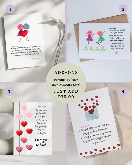 Personalized Message Card ( Add-ons)