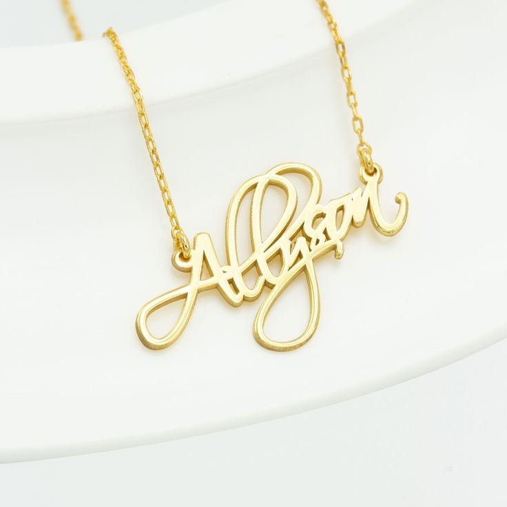 Personalized Scriptina Name Necklace #005