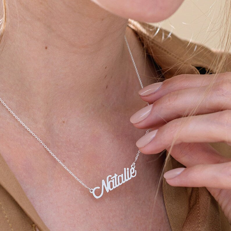 Personalized Cursive Name Necklace #0022